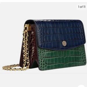 Tory Burch Parker Embossed Leather Bag